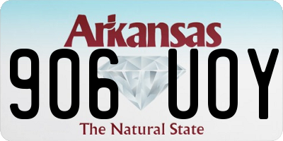 AR license plate 906UOY