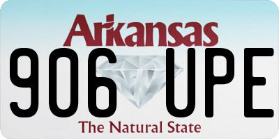AR license plate 906UPE