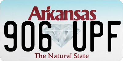 AR license plate 906UPF