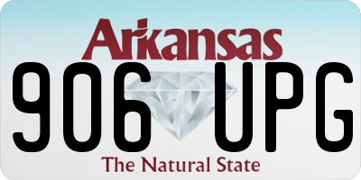 AR license plate 906UPG