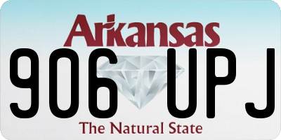 AR license plate 906UPJ