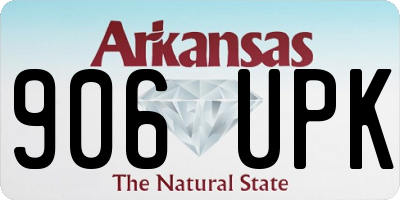 AR license plate 906UPK