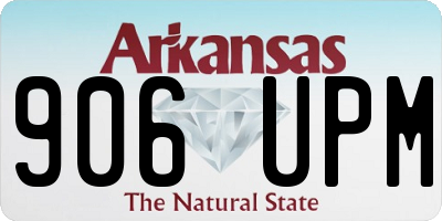 AR license plate 906UPM