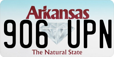 AR license plate 906UPN