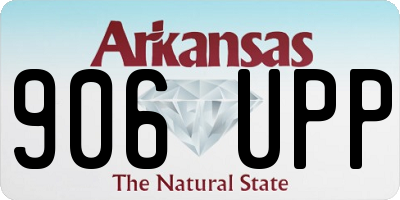 AR license plate 906UPP
