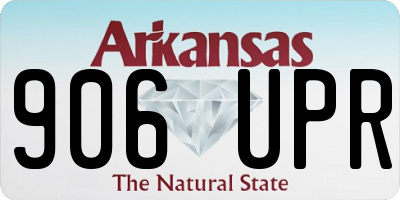 AR license plate 906UPR