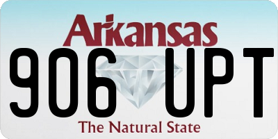 AR license plate 906UPT