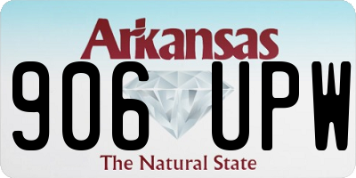AR license plate 906UPW