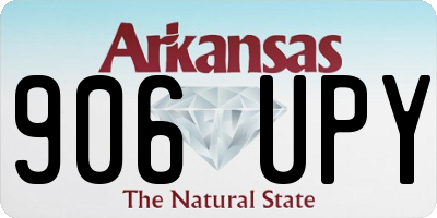 AR license plate 906UPY