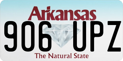 AR license plate 906UPZ