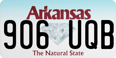 AR license plate 906UQB
