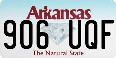 AR license plate 906UQF