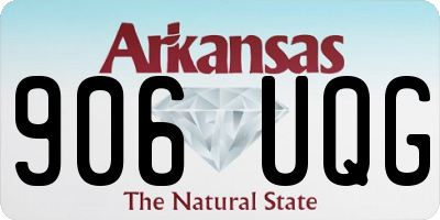 AR license plate 906UQG