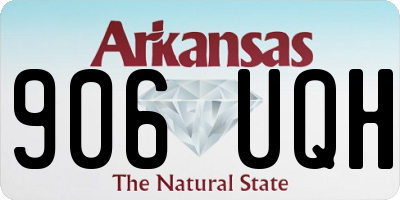 AR license plate 906UQH