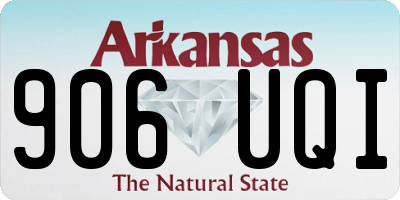 AR license plate 906UQI