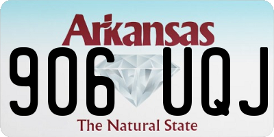 AR license plate 906UQJ