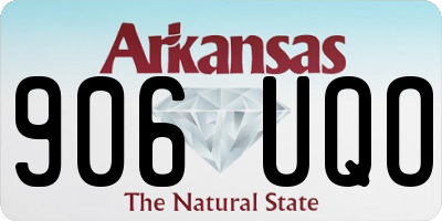 AR license plate 906UQO