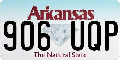 AR license plate 906UQP
