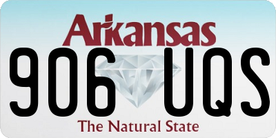 AR license plate 906UQS