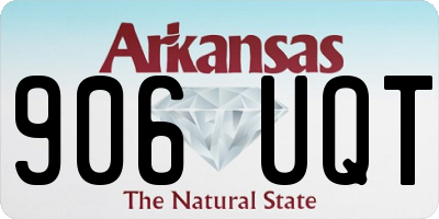 AR license plate 906UQT