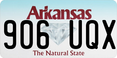AR license plate 906UQX
