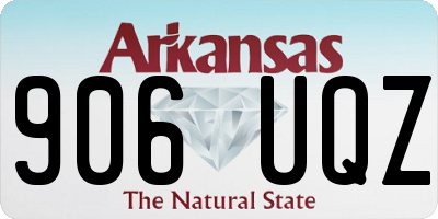 AR license plate 906UQZ
