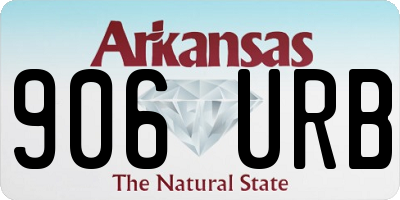 AR license plate 906URB