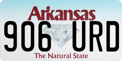 AR license plate 906URD