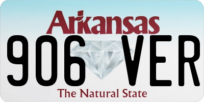 AR license plate 906VER