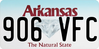 AR license plate 906VFC