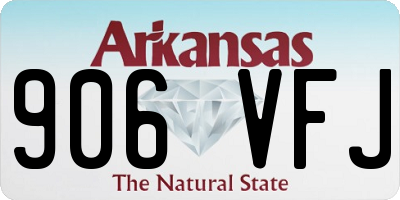 AR license plate 906VFJ