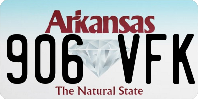 AR license plate 906VFK