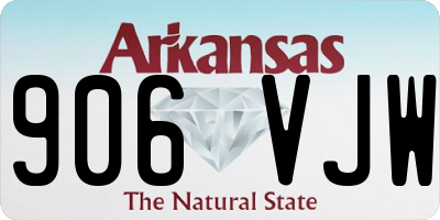 AR license plate 906VJW