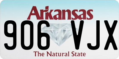 AR license plate 906VJX