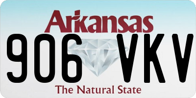 AR license plate 906VKV