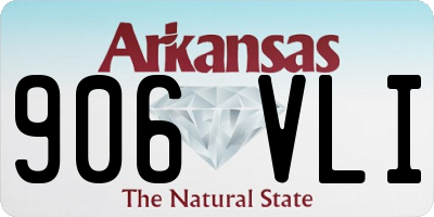 AR license plate 906VLI