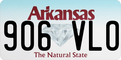 AR license plate 906VLO