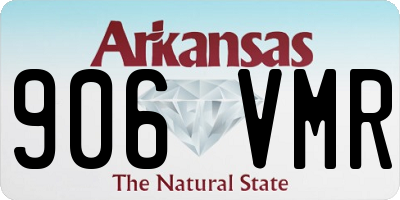 AR license plate 906VMR