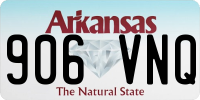 AR license plate 906VNQ