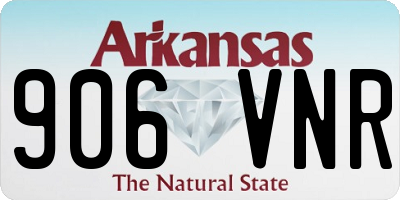 AR license plate 906VNR