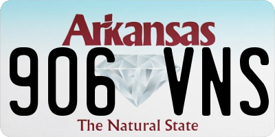 AR license plate 906VNS