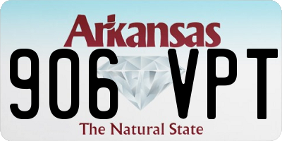 AR license plate 906VPT
