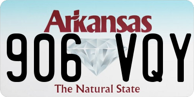AR license plate 906VQY