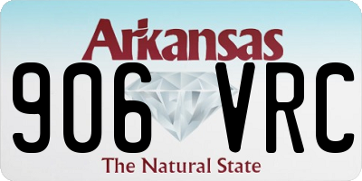 AR license plate 906VRC