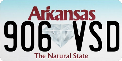 AR license plate 906VSD