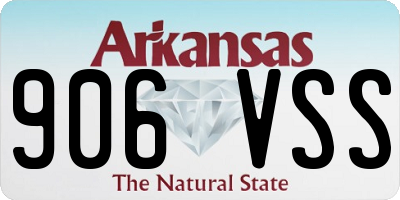 AR license plate 906VSS