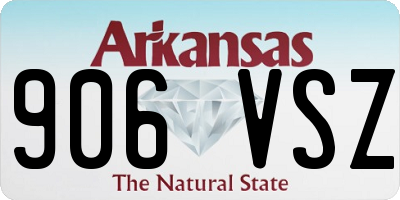 AR license plate 906VSZ