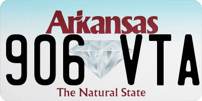AR license plate 906VTA