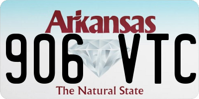 AR license plate 906VTC