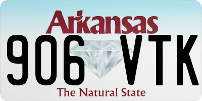 AR license plate 906VTK
